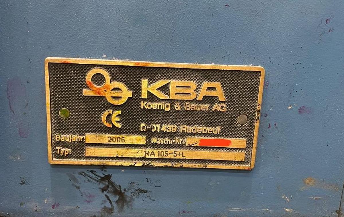 Used KBA 105-5-L (MODEL 106)