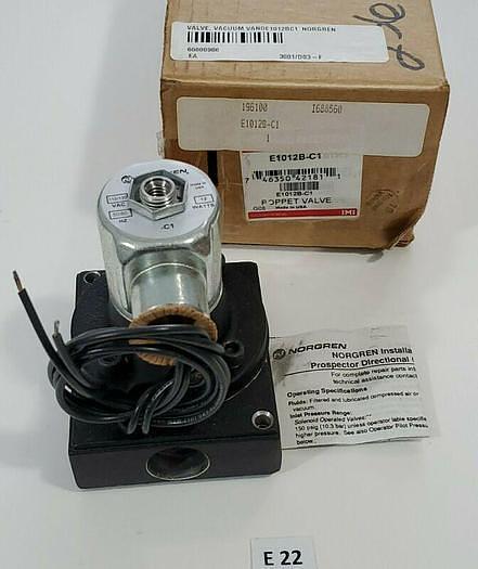 *NEW IN BOX* NORGREN E1012B-C1 NUMATIC POPPET VALVE 120V 60Hz 12 WATTS +Warranty