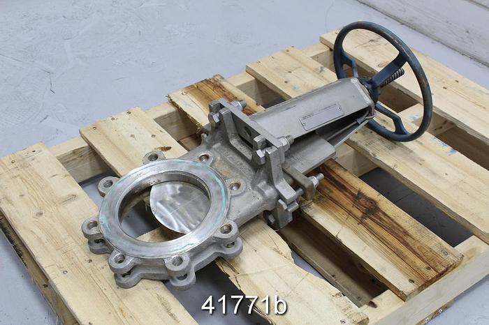 Used Fabri-Valve 6" Hand Operated Knife Gate Valve #41771