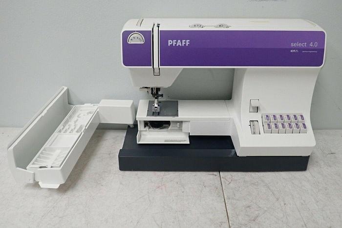 Used PFAFF Select 4.0 Type 610A Sewing Machine w/ Cover & Foot Pedal / Controller