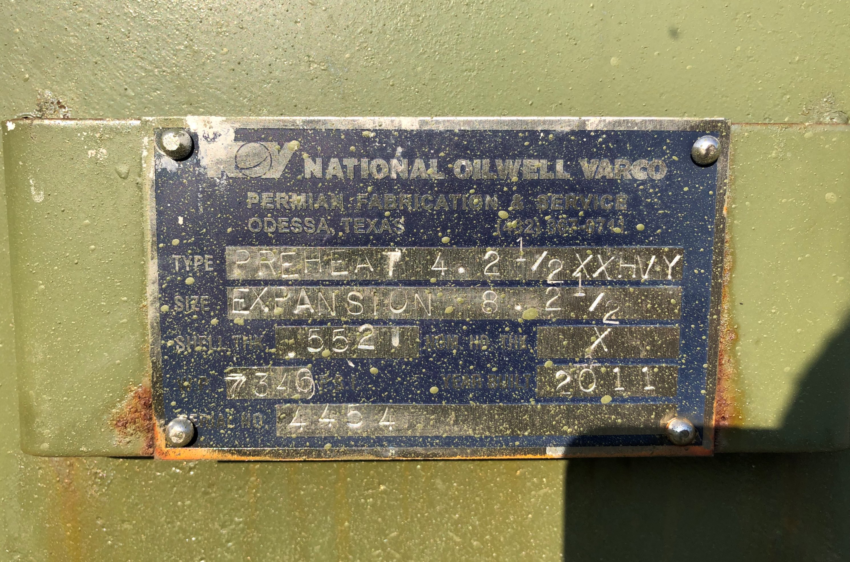 Used Line Heater, 1.5 mmbtu, 2.5", 5000