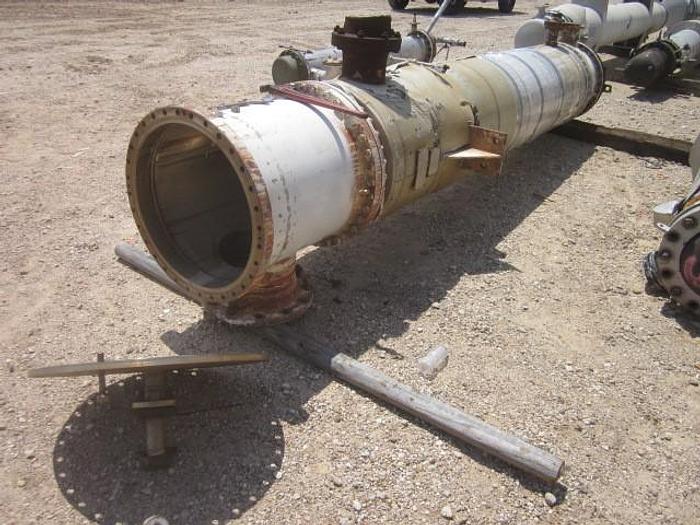 Used Used Heatran approximately 770 sq ft vertical stainless steel heat exchanger