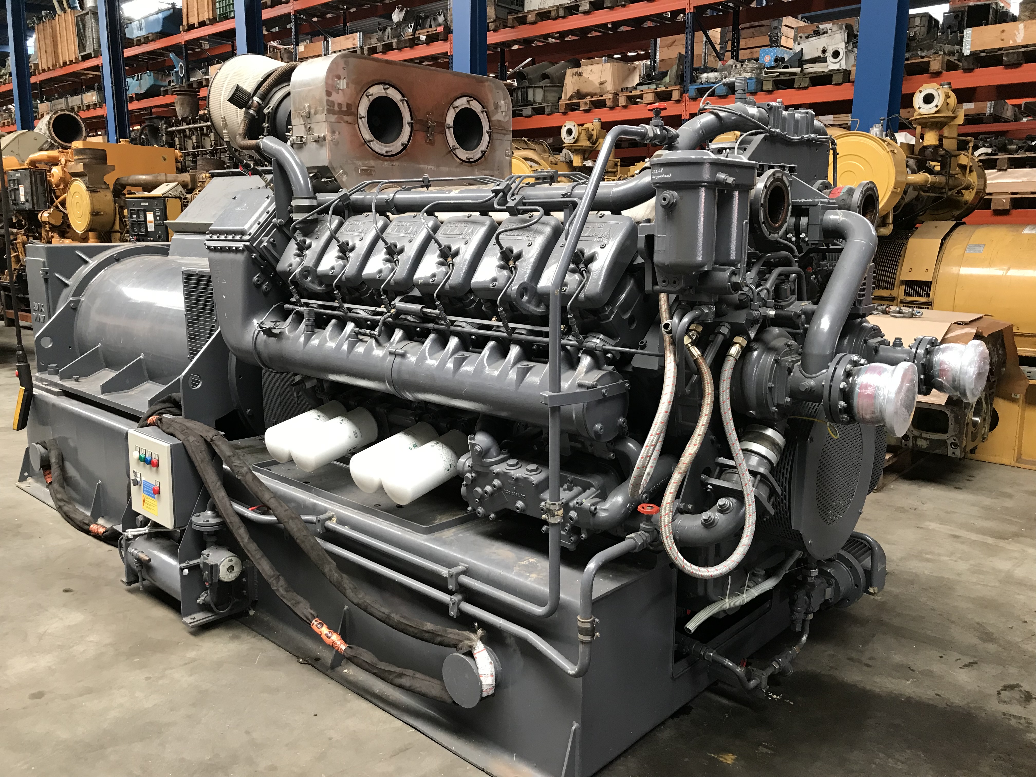 Used DEUTZ TBD 620-V12 / A.VAN KAICK – 1650 KVA GEN.SET