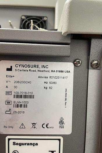 Used Cynosure Elite + W/ 755nm, 1064nm Aesthetic Laser ~ Hair Removal