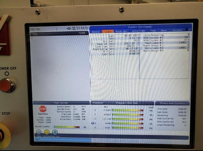 Used 2019 HAAS VF-2 5-Axis TRT-160 CNC Vertical Machining Center *** Low Hours***