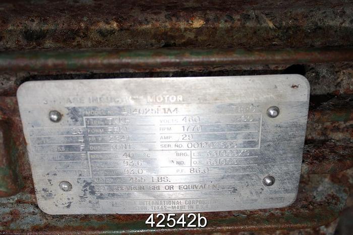 Used Toshiba B0254FLF3BMHD A/C Motor, 25 Hp, 1800 Rpm, 284T Frame #42542