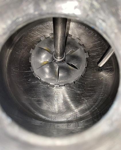 Used 2HP HOCKMEYER DISPERSER - 5 GALLON S/S TANK - VACUUM & JACKETED