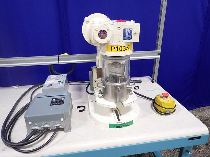 Used 1 PINT ROSS DOUBLE PLANETARY MIXER - S/S - JACKETED - LUCITE VACUUM HOOD