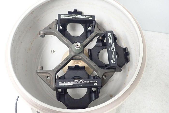 Used Dupont Sorvall Type GLC-4 Laboratory Centrifuge with Rotor & 3 Carrier Swings