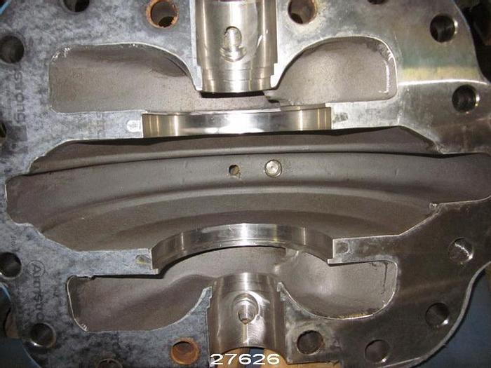 Used Goulds 3410 Goulds 3410, 4X6X15 Double Suction Pump,12.625" Diameter Impeller, Stainless Steel Impeller, Stainless Steel Casing, Crane Mechanical Seal, On Base, Base Casting #57523. #27626