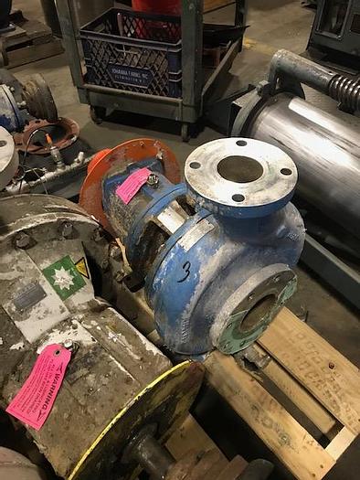 Used GOULDS 3196 3 X 4 X 10H CENTRIFUGAL PUMP 500 GPM S/S