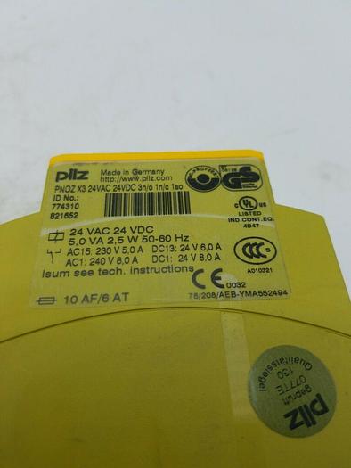 Used PILZ PNOZ X3 24VAC