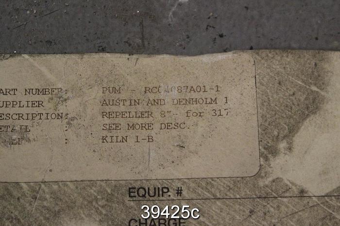 Used Goulds 3175 8" Pump Repeller, RC04087A01 #39425