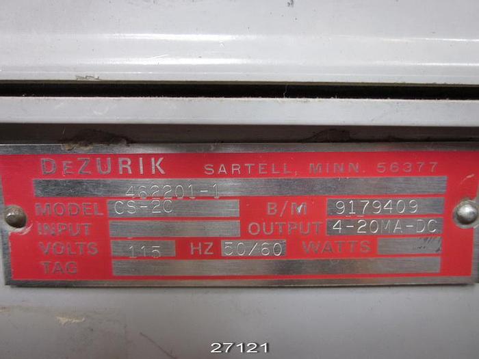 Used Dezurik/Biobic-Monac CS-2C Consistency  Control Transmitter, 115 Vac, 50/60 Hz, 4-20 Ma Output, Dezurik B/M 9179409, No Sensor Transmitter Only #27121