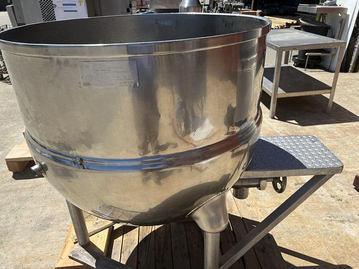 Used Kettle, 100 Gallon, Stainless Steel, Jacketed, Groen, Model FT-100 #S744624