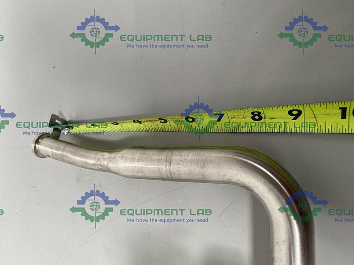 Used Leser 4854.774 Stainless Steel Valve w/ Piping & 1 1/2" & 3/4" Sanitary Fitting