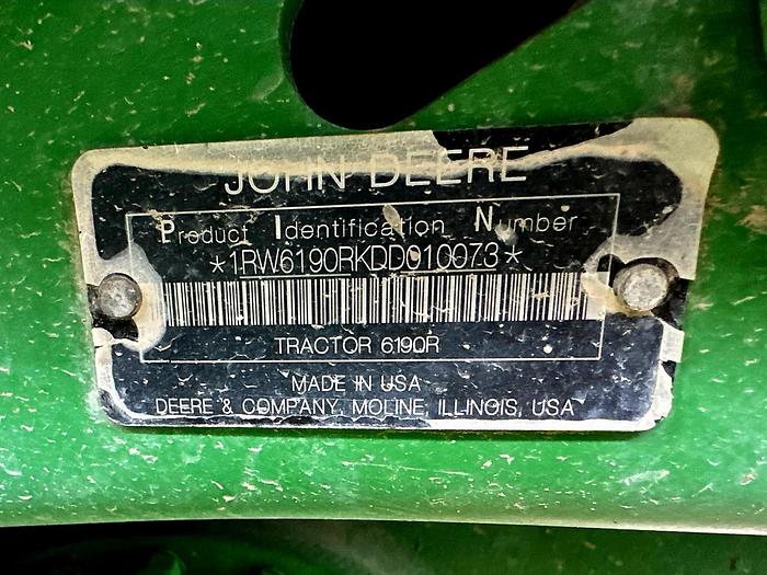 Used 2014 John Deere 6190R Tractor w/ Loader