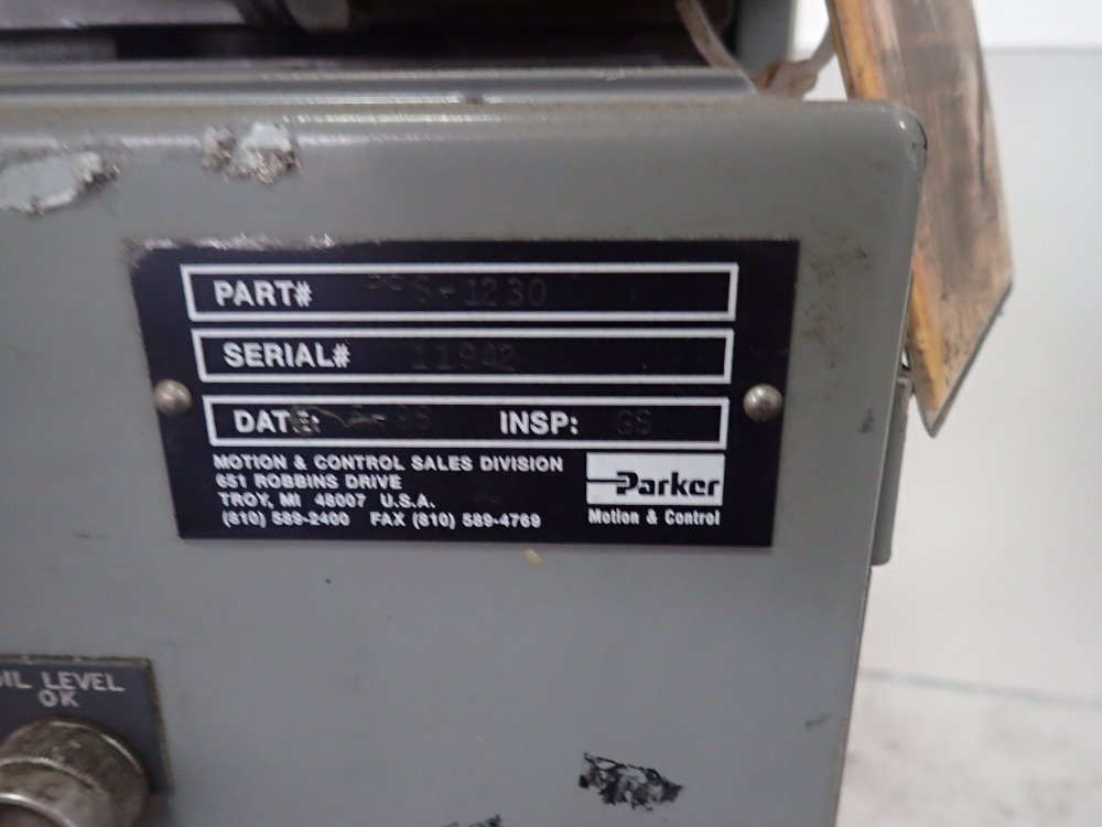 Used 10 HP Parker Hyd. Unit