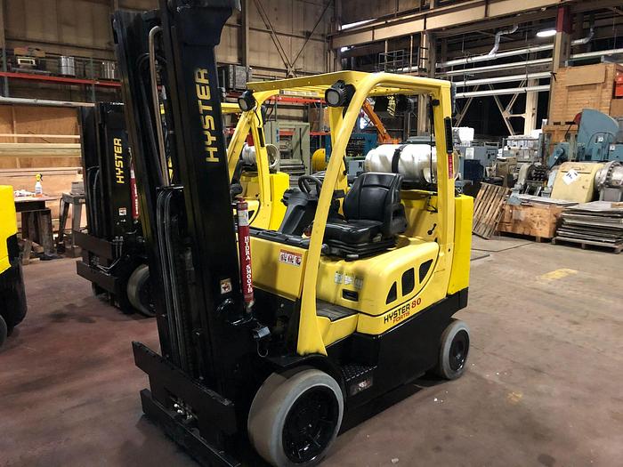 Used 8,000 POUND HYSTER MODEL S80FTBCS MFG. 2014 3,900 HOURS