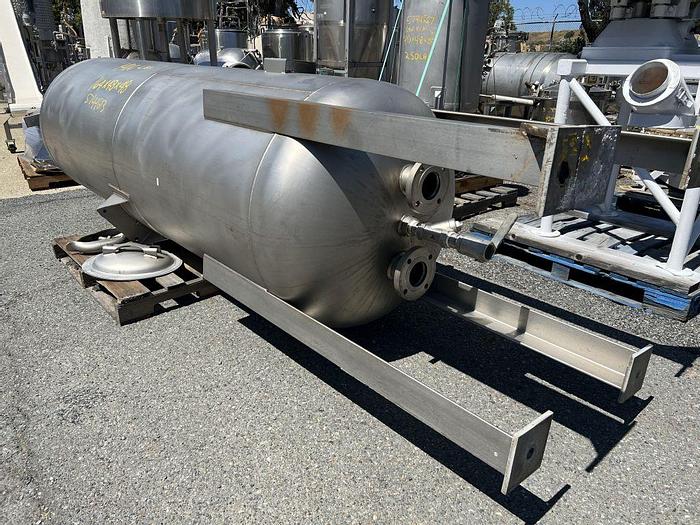 Used Tank, 425 Gallon, Stainless Steel, 55 PSI, DT/DB, Morfab #S744614