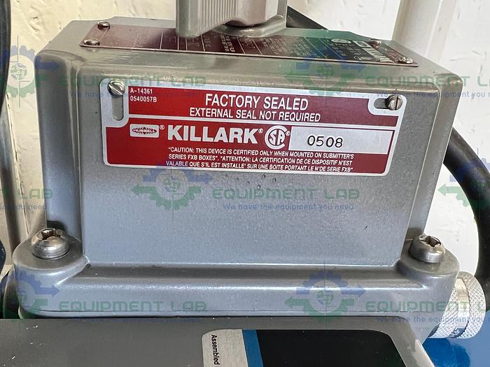 Used Leeson A6C17EB20M Metering Peristaltic Pump w/ Adjustable Rolling Cart 115/230V