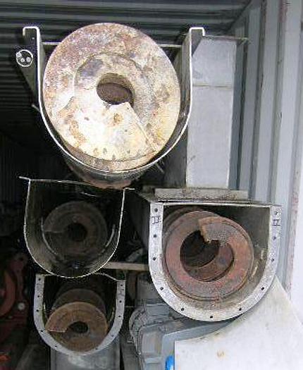 Used Screw conveyors for sludge and dry solids transport.