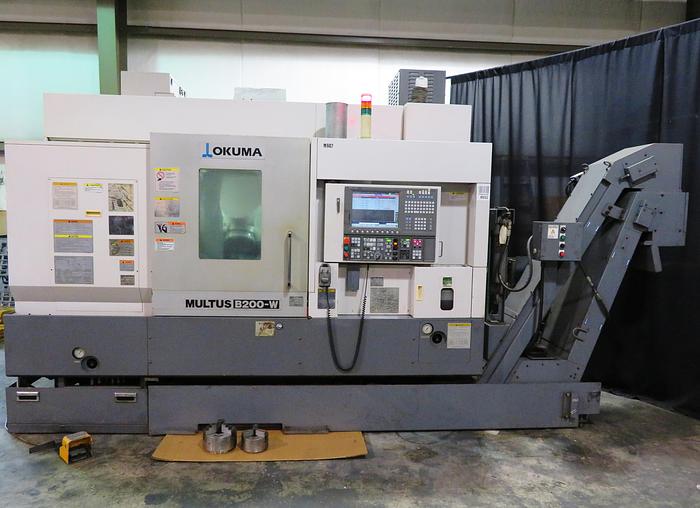 Used 2008 Okuma Multus B200W Multi Axis CNC Turning Lathe