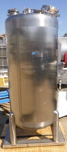Used Tank, 125 Gallon, 316 Stainless Steel,  FV, 30 PSI, Fieldmeier, 24" X 52", #S743747