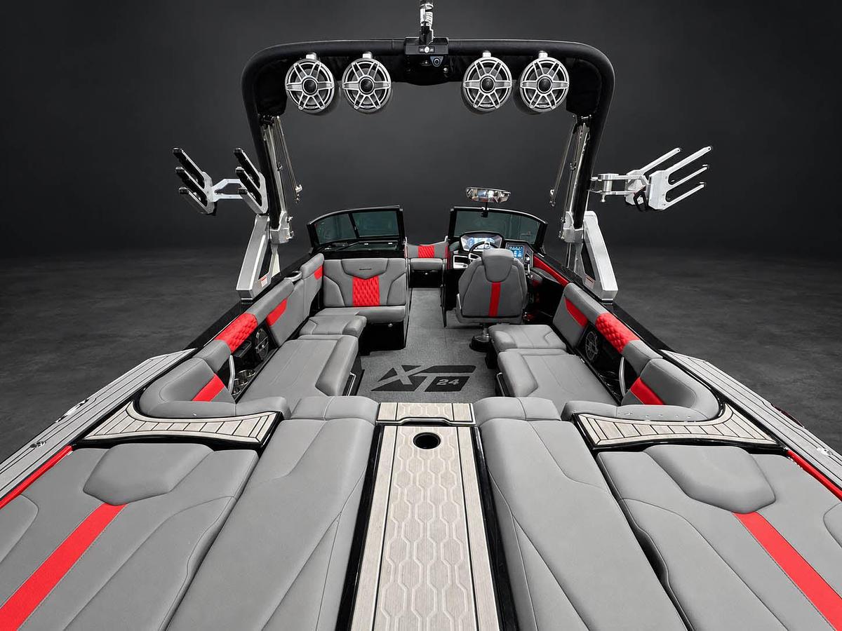 Used 2022 Mastercraft XT24 in red w/ GRAY interior