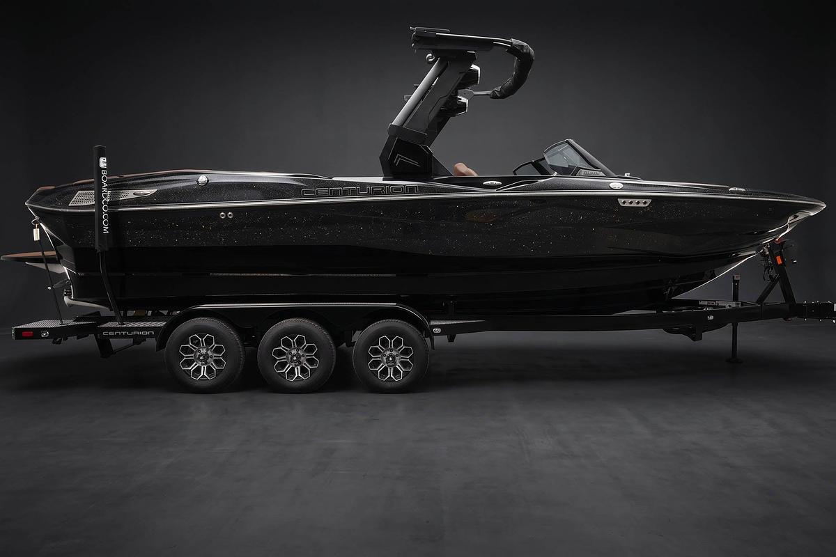 2027 Centurion Nv243 in Black Metal Flake w/ Saddle Brown interior