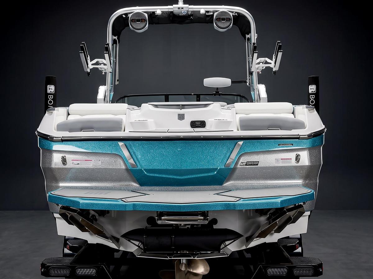 Used 2024 Mastercraft X24 in Blue Flake / Silver Flake / White