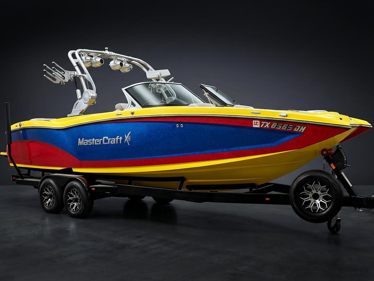 Used 2016 MasterCraft X26 - Blue / Red / Yellow