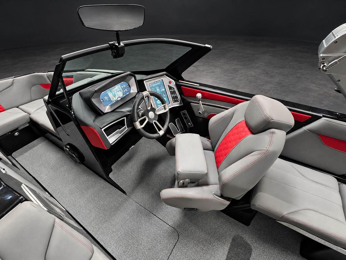 Used 2022 Mastercraft XT24 in red w/ GRAY interior