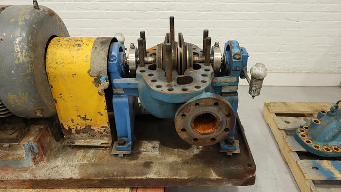 Used Goulds 3316 3x4x11H Split Case Pump #44656