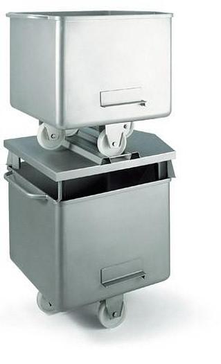 Roser Model 3712 Industrial Meat Buggy Save Space Stacker Lid