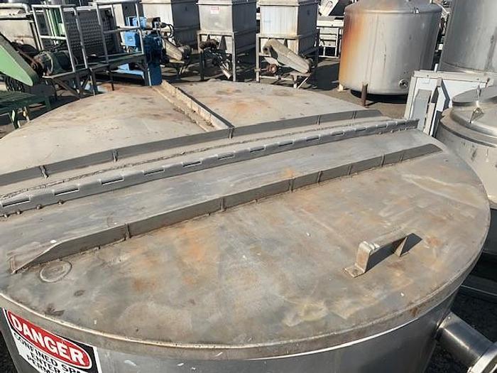 Used 500 Gallon Vertical Stainless Steel Tank