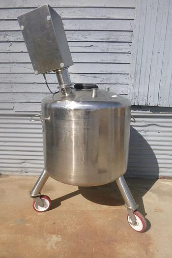 Used Tank, 145 Gallon, 316 Stainless Steel, Agitated, Full Vacuum, 35 PSI, 36" X 28", #S743746