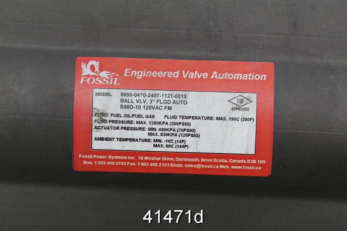 Used FPS Model 9650-0480-2507-0015 3" Ball Valve #41471