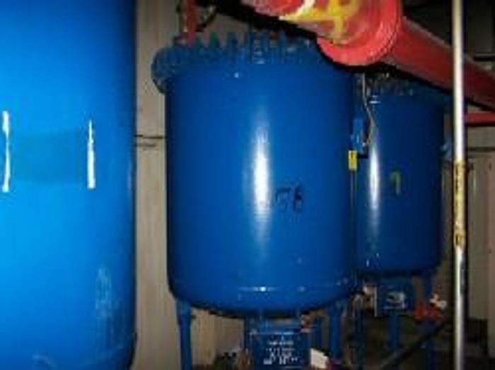 Used Pfaudler 300 gallon vertical glass lined vacuum receiver