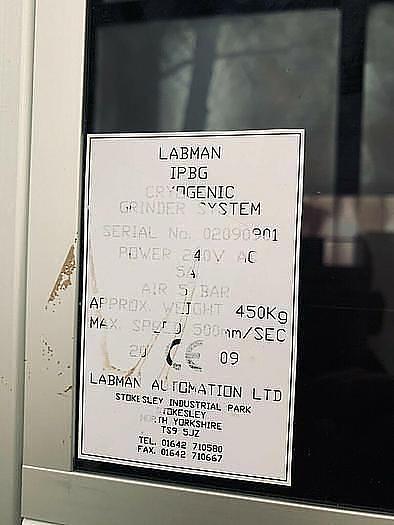 Used Labman co uk , IP BG Cryogenic Grinder System , Froilabo BM 340