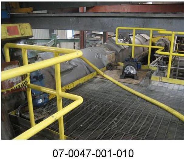 Used Bird Escher Wyss  Bird Escher Wyss Bleach Retention Screw, 36' X 355.5' Long, With Gravity Discharge Into Disperger #2/Sulzer Escher Wyss Disperger #2; Model Hd3; Serial Number 11481; 600 Hp; W/7.5 Hp Infeed Screw #24537