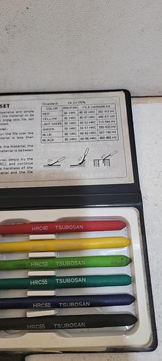 Used TSUBOSAN 6PC HARDNESS TESTER FILE SET (HRC40-HRC65 (B13)