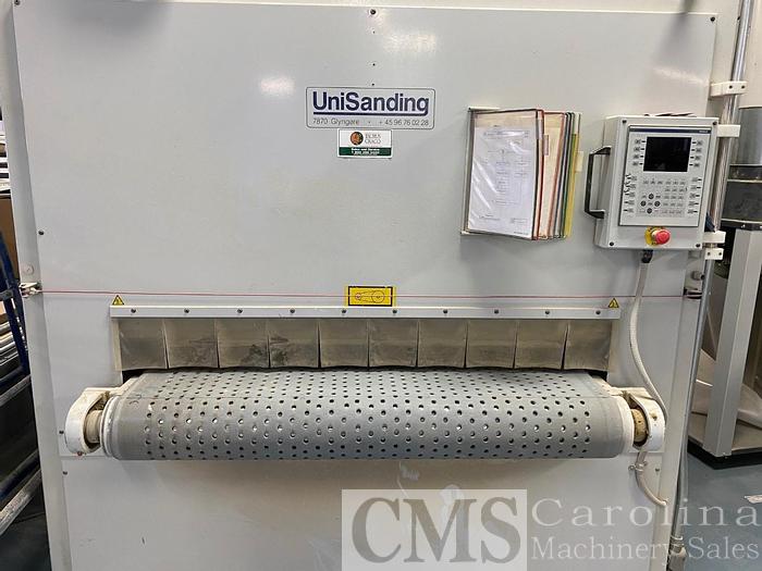 Used 2004 Unisanding Cross Sander with Doucet Return Conveyor