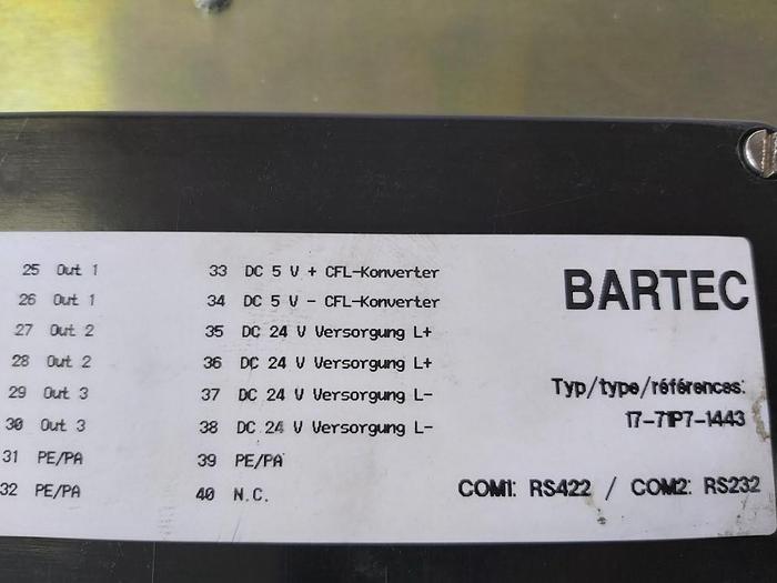 Bedienerschnittstelle BAT VGA, 17-71P7-1443, Bartec,  neu