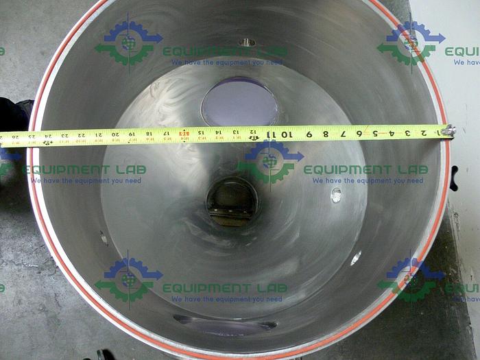 Used Industrial Powder Hopper w/ SEW-Eurodrive SAF67 AM143 Gear Reducer & 1HP Motor