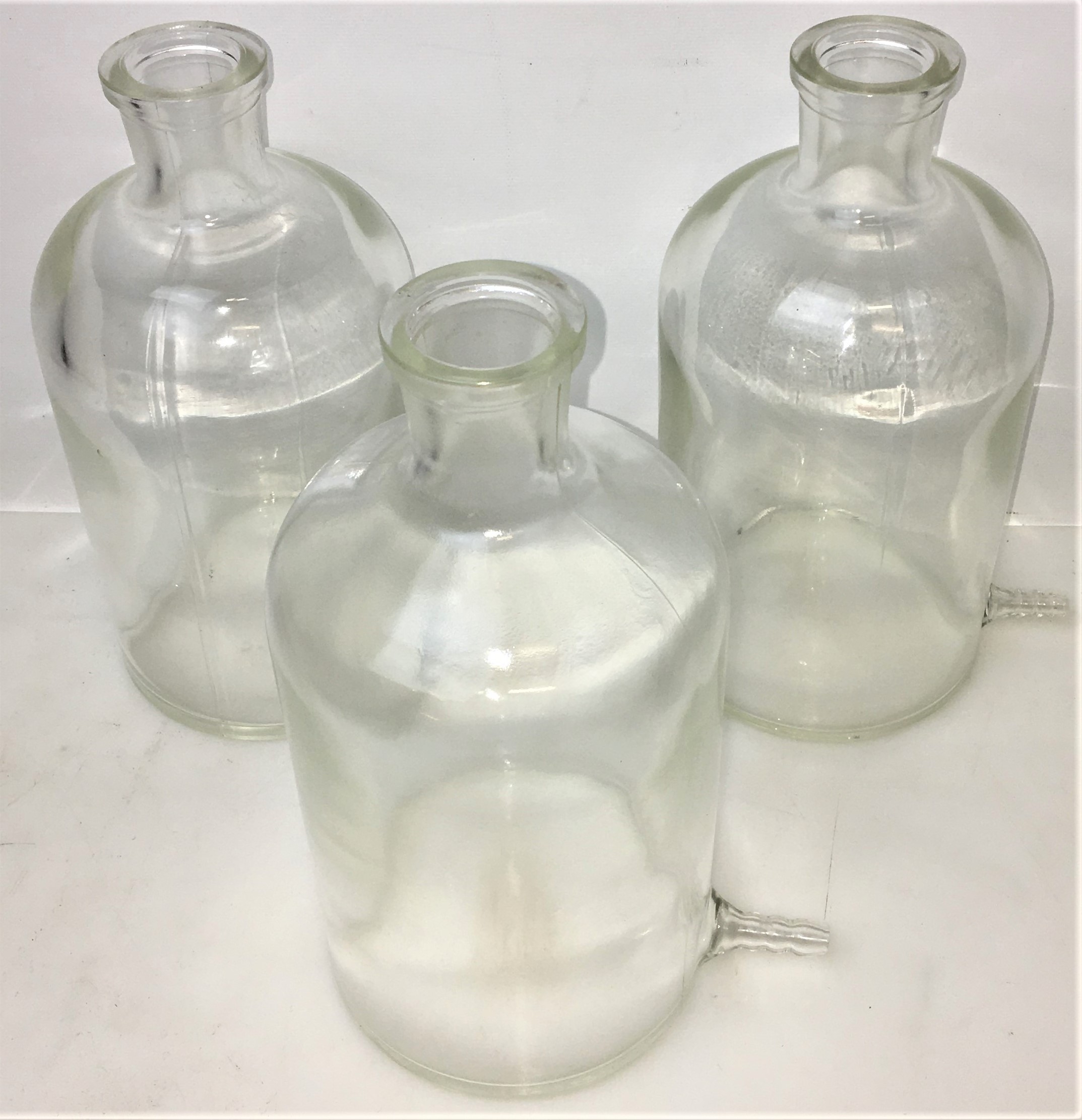 Used Corning PYREX 1220-1L or Kimble 14607-1000 KIMAX Aspirator Bottle
