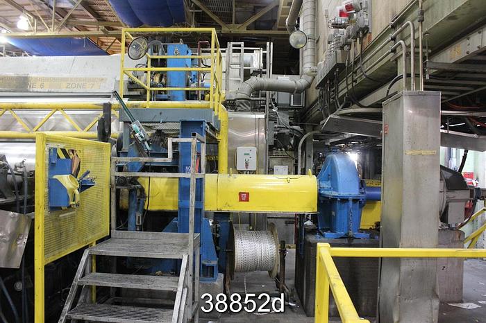 Used Pusey And Jones Horizontal Track Reel with 194x42" Diameter Reel Drum #38852