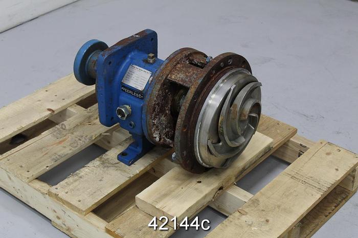 Used Peerless 3196 Mtp Power End, 5-Vane 10" Stainless Steel Impeller #42144