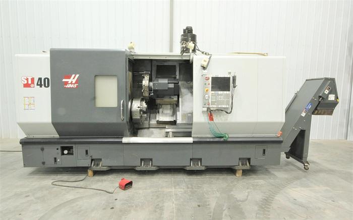 Used 2012 Haas ST40 Big Bore Chucker with Milling