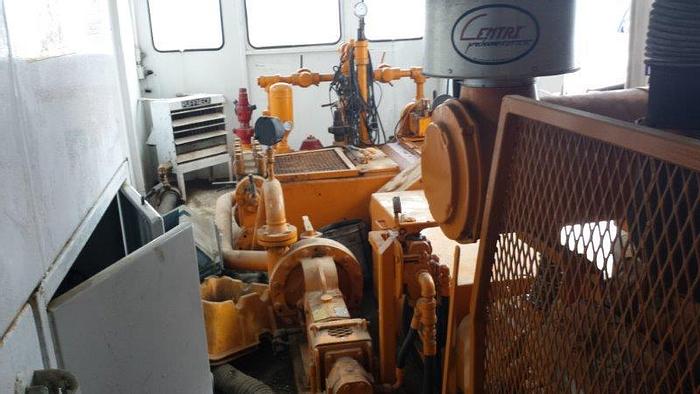 Used National JWS-165-L, 4x5 Triplex Mud Pump Package